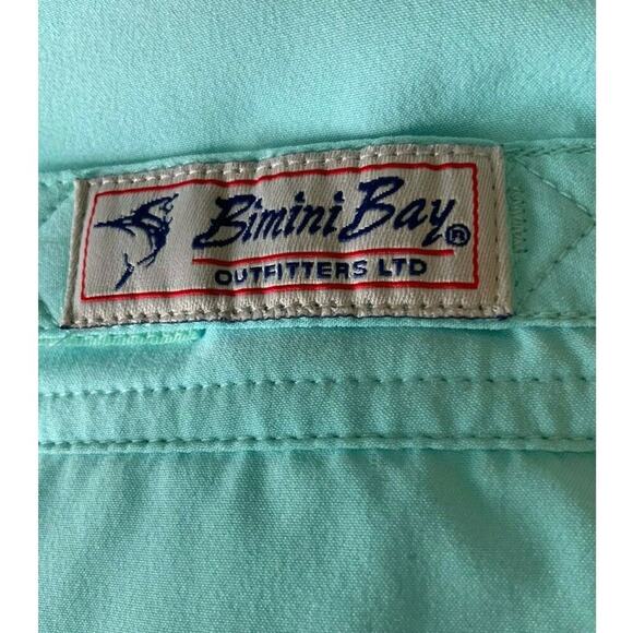 Bimini Bay Outfitters Shirt Men XXL Short Sleeve Vented Mesh Chest Pocket Button - Picture 10 of 12